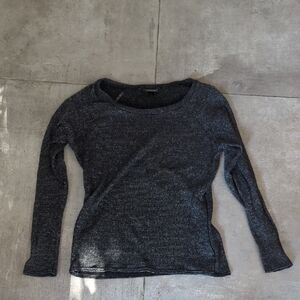 Topshop Black Long Sleeve Top